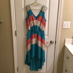 LAST CHANCE: High-lo Colorblock Dress